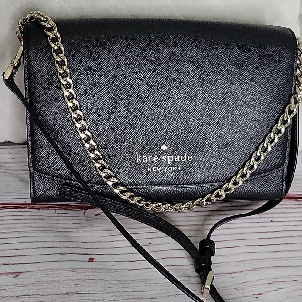 Kate Spade Carson Convertible Black Crossbody Bag - Picture 8 of 8